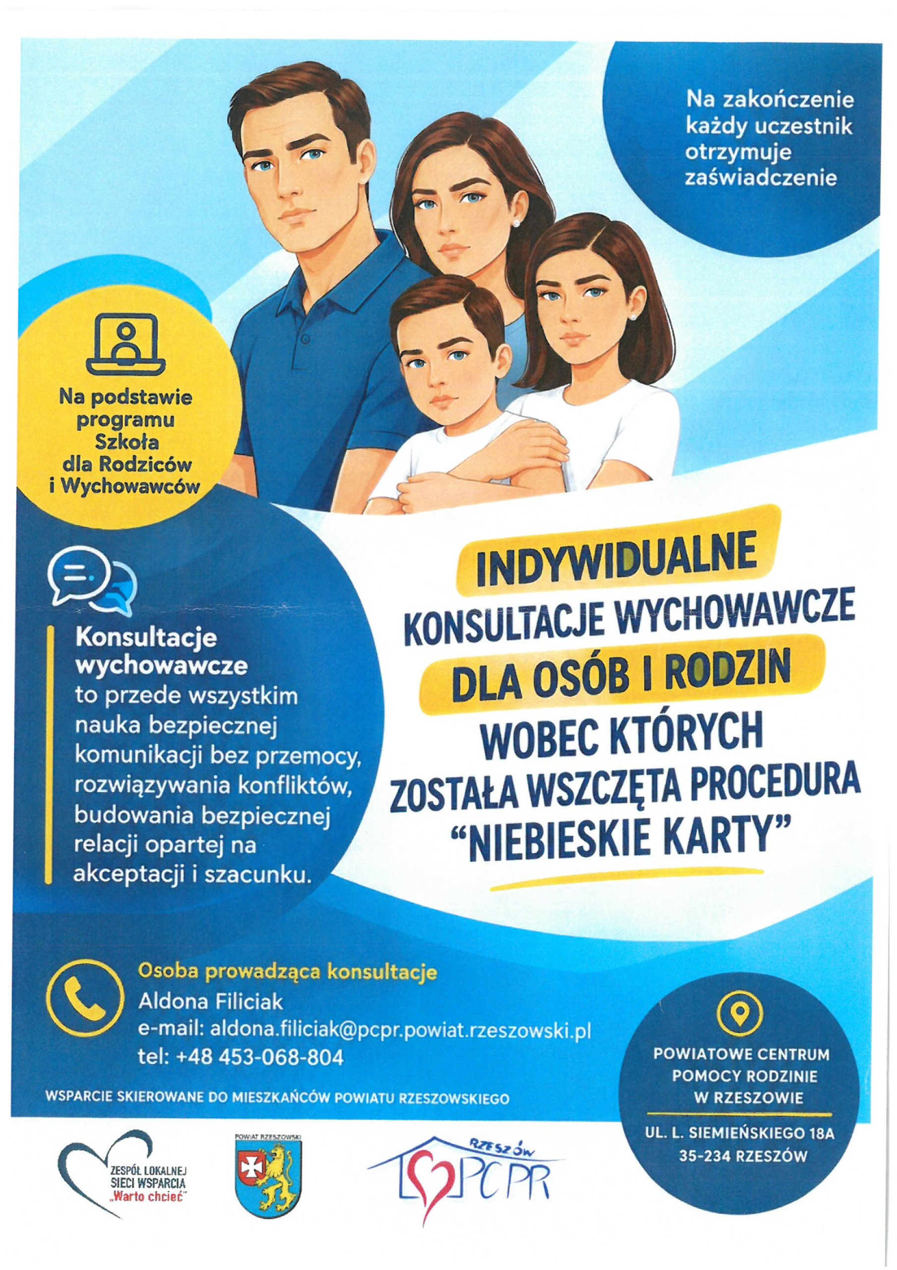 Bezpłatna pomoc dla rodzin w gminie Trzebownisko. Psycholog, prawnik i warsztaty dla rodziców